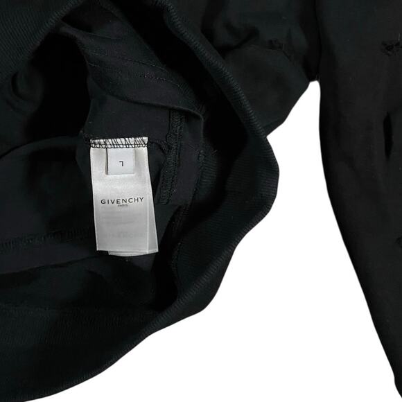 Givenchy Distressed-effect Shirt Lined Drawstring Hoodie - L - Picture 4 of 7